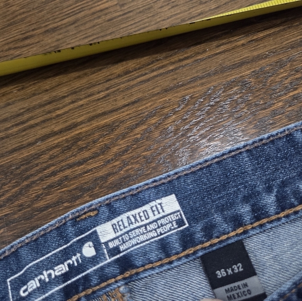 Carhartt Men's Blue Denim Jeans Sz.36×32 - Picture 4 of 8